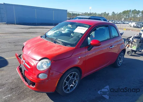 2012 Fiat 500 Pop из США, поврежденный, VIN 3C3CFFAR5CT352286